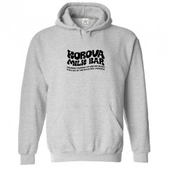 Korova Milk Bar Classic Unisex Kids and Adults Pullover Hoodie for Crime Thriller Clockwork Fans